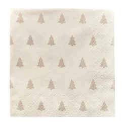 Scandi Essentials Servilletas Linen trees 33x33 cm 20 unidades, arena Beige Outlet