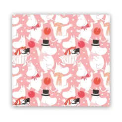 Opto Design Servilletas De Papel<Servilletas Moomin Celebration 33x33 cm, 20-pack, Blanco-rosa RosaBlanco