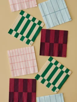 HAY Servilletas De Papel<Servilletas Pattern Dinner 40x40 cm, 20-pack, Bordeaux-wine Rojo
