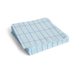 HAY Servilletas De Papel<Servilletas Pattern Dinner 40x40 cm, 20-pack, Light blue-blue grid Azul