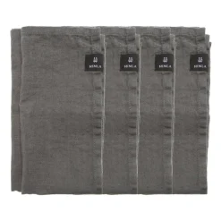 Himla Servilletas Sunshine, 4-pack, Charcoal ( oscuro) Gris Discount