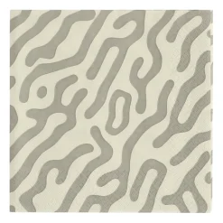 Scandi Essentials Servilletas Trace 33x33 cm 20 unidades, topo-arena Beige Best