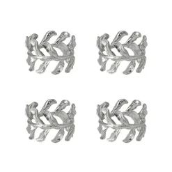 Scandi Living Servilletero Vine Ø4,7 cm 4-pack, Aleación de zinc Plateado Sale