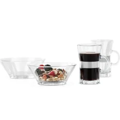 Rosendahl Juegos De Vajilla<Set boles y vasos Grand Cru, 2 cuencos y 2 vasos Transparente