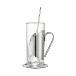 Dorre Set Darry irish coffee, vidrio-acero inoxidable TransparentePlateado