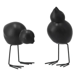 DBKD Decoración De Pascua<Set de 2 adornos de Pascua Swedish Birds , Black Negro