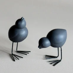 DBKD Decoración De Pascua<Set de 2 adornos de Pascua Swedish Birds , Black Negro