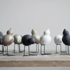 DBKD Decoración De Pascua<Set de 2 adornos de Pascua Swedish Birds , Black Negro