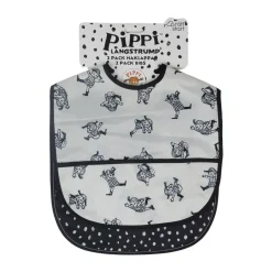 Rätt Start Baberos<Set de 2 baberos Pippi Cirkus, Multi