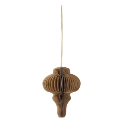 Scandi Living Set de 4 bolas de Navidad Spira, Crudo Beige Online