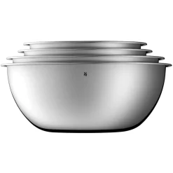WMF Cuencos Para Mezclar<Set de 4 boles de cocina Gourmet, acero inoxidable Plateado