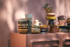 HKliving Boles Para Desayuno<Set de 4 boles para tapas 70's, Drift Multi