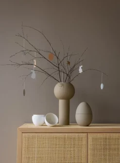 Cooee Design Decoración De Pascua<Set de 4 colgantes de pascua Easter Deco liebre, Sand Gris