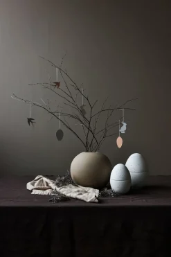 Cooee Design Set de 4 colgantes de pascuaEaster Deco pájaro, Sand Gris Online