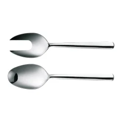 Fiskars Set de 2 cubiertos de ensalada Functional Form, Brillante Plateado Clearance