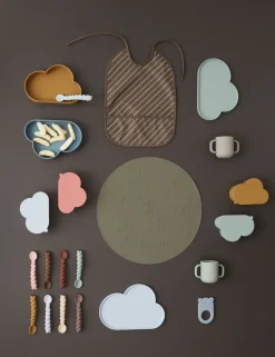 OYOY Set de 3 cucharas Mellow, Dusty Blue-taupe-pale mint AzulMarrónVerde New