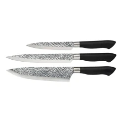 Dorre Juegos De Cuchillos De Cocina<Set de 3 cuchillos Akira acero inoxidable, Negro