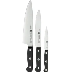 Zwilling Set de 3 cuchillos de cocina Gourmet, 3 piezas Negro