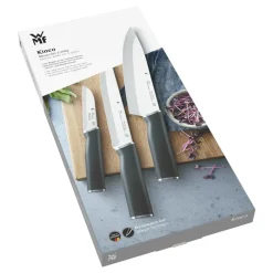 WMF Juegos De Cuchillos De Cocina<Set de 3 cuchillos Kineo cromargan, acero inoxidable PlateadoNegro