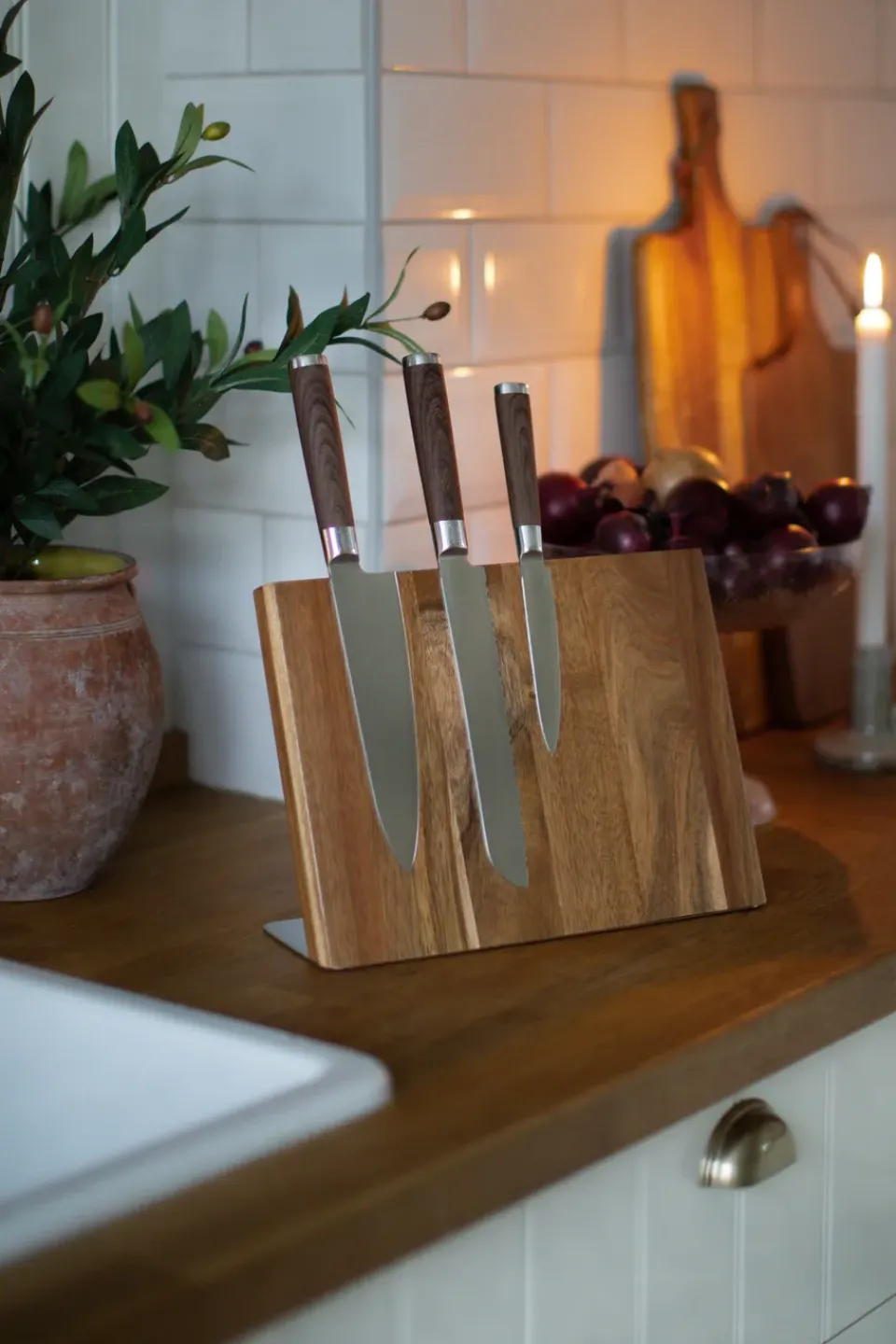 Dorre Juegos De Cuchillos De Cocina<Set de 3 cuhillos Kasima, acero inoxidable Plateado