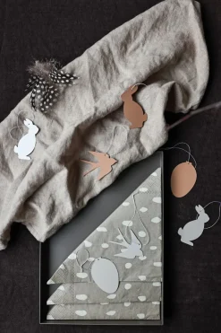 Cooee Design Set de 4 decoraciones de pascua Easter Deco huevo, Cafe au lait Marrón Hot