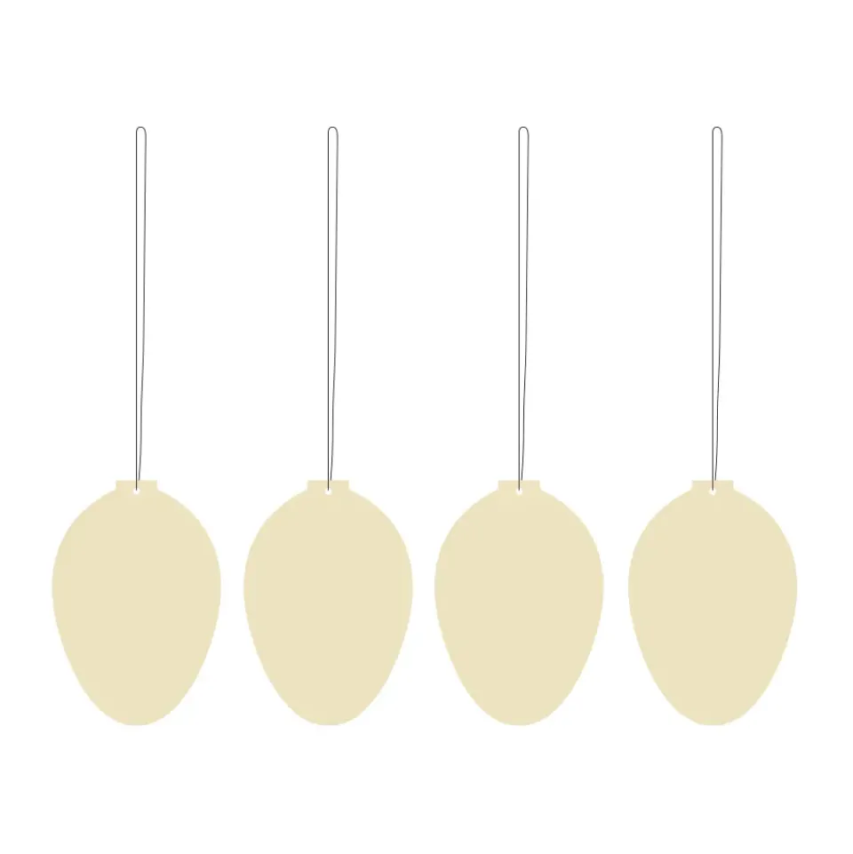 Cooee Design Decoración De Pascua<Set de 4 decoraciones de pascua Easter Deco huevo, Light yellow Amarillo