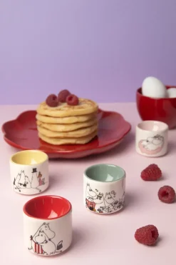 Pluto Design Set de 4 hueveras Moomin love, Blanco-multi BlancoMulti New