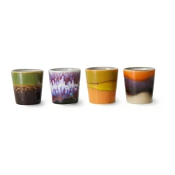 HKliving Set de 4 hueveras 70's, Island Multi Best