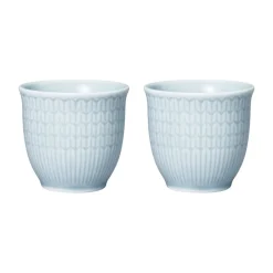 Rörstrand Set de 2 hueveras Swedish Grace, Hielo Azul
