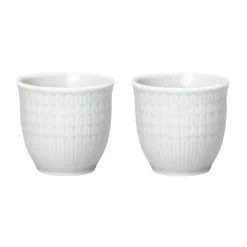 Rörstrand Hueveras<Set de 2 hueveras Swedish Grace, Niebla Gris