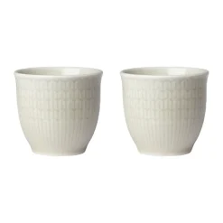 Rörstrand Set de 2 hueveras Swedish Grace, Avena Beige