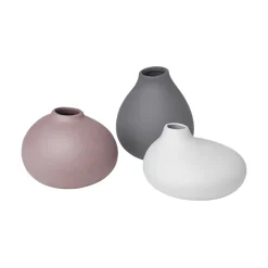 Blomus Jarrones<Set de 3 jarrones Nona, Pewter-micro chip-bark Multi