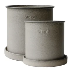 DBKD Set de 2 macetas Plant pot small, Beige