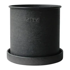 DBKD Set de 2 macetas Plant pot small, Black Negro Online