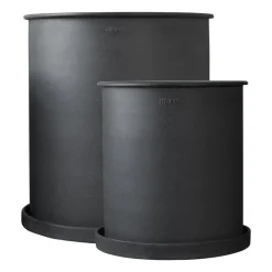 DBKD Set de 2 macetas Plant pot large, Black Negro Discount