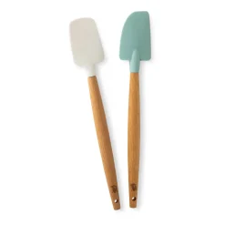 Nordic Ware Espátulas Y Raspadores De Masa<Set de 2 mini espátulas de goma haya, blanco,azul MarrónBlancoAzul
