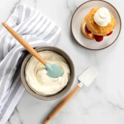 Nordic Ware Espátulas Y Raspadores De Masa<Set de 2 mini espátulas de goma haya, blanco,azul MarrónBlancoAzul