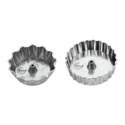 Plate It Moldes Para Galletas<Set de 2 moldes para tartaletas Plate-it, Acero Plateado
