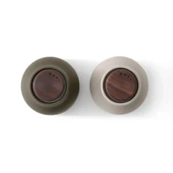 Audo Copenhagen Set de 2 molinillos de especias Bottle Grinder Small, Hunting green-beige-nogal VerdeBeige New