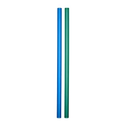 Kosta Boda Set de 2 pajitas Sipsavor 200 mm, Azul-verde AzulVerde Outlet