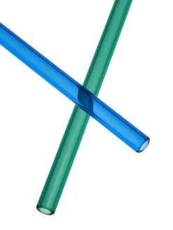 Kosta Boda Set de 2 pajitas Sipsavor 200 mm, Azul-verde AzulVerde Outlet