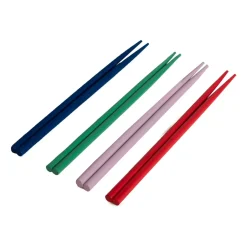 Byon Set de 4 palillos Yaki, Azul-verde-lila-rojo AzulVerdePúrpuraRojo Clearance