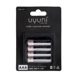 Uyuni Lighting Set de 4 pilas Uyuni, AAA Negro
