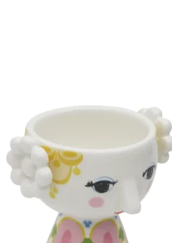 Bjørn Wiinblad Set de 2 portavelas Eva Ø6,5 cm, Amarillo-lavanda AmarilloPúrpura New
