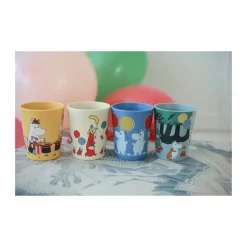 Rätt Start Tazas Infantiles|Tazas De Plástico<Set de 4 tazas coleccionables Mumin Festligheter 15 cl, Multi