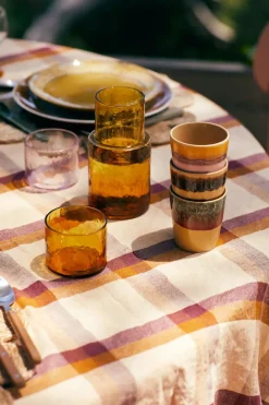 HKliving Set de 6 tazas 70's, Valley Multi New