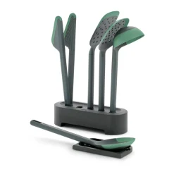 Lékué Set de 5 utensilios de cocina anti-rayaduras 5 piezas, Verde Hot