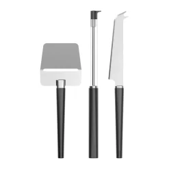 Rosti Set de 3 utensilios para quesos Emma, Black Negro Hot
