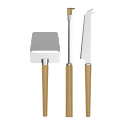Rosti Set de 3 utensilios para quesos Emma, Curry Amarillo Best