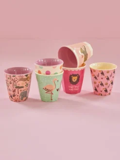 RICE Tazas Infantiles|Tazas De Plástico<Set de 6 vasos small, Multi
